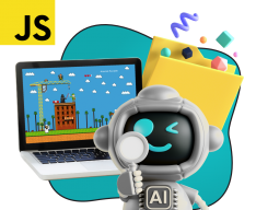 Язык программирования JavaScript + AI. Проектное обучение + геймификация + AI-помощники - КИБЕРшкола программирования для детей, компьютерные курсы для школьников, начинающих и подростков - KIBERone г. Смоленск