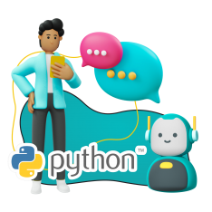 Умный чат-бот на Python - КИБЕРшкола программирования для детей, компьютерные курсы для школьников, начинающих и подростков - KIBERone г. Смоленск