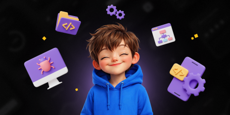 Идеальный сайт с нуля: код, дизайн и AI-помощник - КИБЕРшкола программирования для детей, компьютерные курсы для школьников, начинающих и подростков - KIBERone г. Смоленск